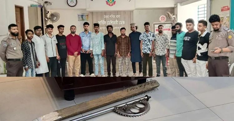 উত্তরায় কিশোর গ্যাং দৌরাত্ম্য, অস্ত্র ও মোটরসাইকেল উদ্ধার