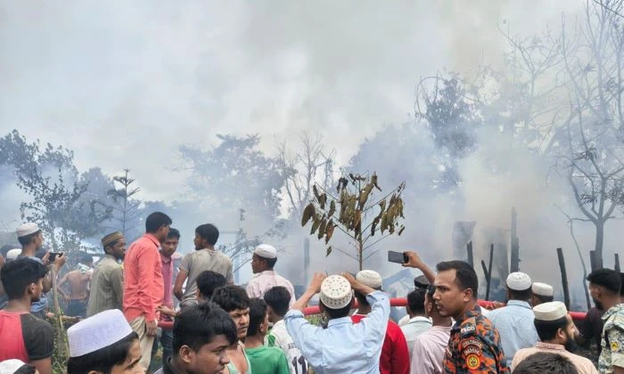উখিয়ার রোহিঙ্গা ক্যাম্পে আগুনে পুড়ল প্রশিক্ষণ কেন্দ্র, ক্ষতি প্রায় ১২ লাখ টাকা